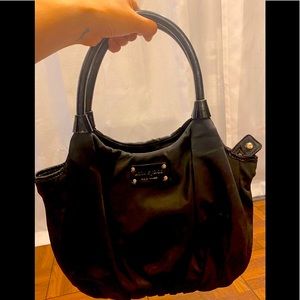 Kate Spade Stevie Black Nylon Handbag Purse - great condition